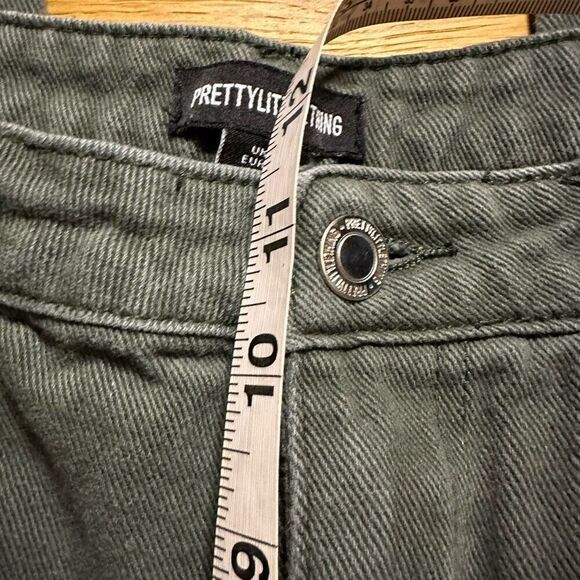 Pretty little thing green gray cargo pants 10 - Picture 7 of 8